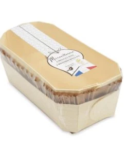 ScrapCooking Plats à Four 2 Moules à Cake 24 Cm En Bois + 4 Caissettes Sulfurisées De Cuisson