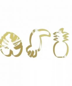 ScrapCooking Plats à Four 3 Découpoirs En Inox Dorés Toucan