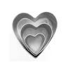 Graine Créative Ustensiles De Cuisine Et De Pâtisserie 3 Mini Emporte-pièces Coeurs En Inox -Poêles et wok Soldes 3 mini emporte pieces coeurs en inox