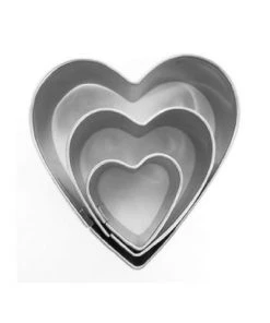 Graine Créative Ustensiles De Cuisine Et De Pâtisserie 3 Mini Emporte-pièces Coeurs En Inox