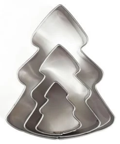 Graine Créative Ustensiles De Cuisine Et De Pâtisserie 3 Mini Emporte-pièces Sapins En Inox