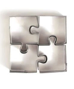 Graine Créative Ustensiles De Cuisine Et De Pâtisserie 4 Mini Emporte-pièces Puzzle En Inox