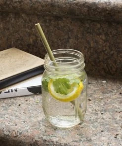 Kikkerland Ustensiles De Cuisine Et De Pâtisserie 8 Pailles Réutilisables En Bambou -Poêles et wok Soldes 8 pailles reutilisables en bambou 5