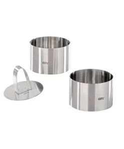 GEFU Plats à Four Anneaux Pour Desserts Et Hors-d'oeuvre En Acier Inoxydable Argent