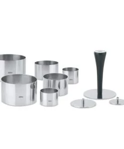 GEFU Plats à Four Anneaux Professionnels à Desserts En Acier Inoxydable Argent