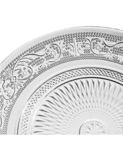 Wadiga Ustensiles De Cuisine Et De Pâtisserie Assiette à Dessert Transparente Verre à Motifs Romance - 18x18x1cm -Poêles et wok Soldes assiette a dessert transparente verre a motifs romance 18x18x1cm 2