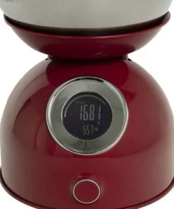 Five Simply Smart Ustensiles De Cuisine Et De Pâtisserie Balance De Cuisine Digitale Rouge Rétro En Inox -Poêles et wok Soldes balance de cuisine digitale rouge retro en inox 5
