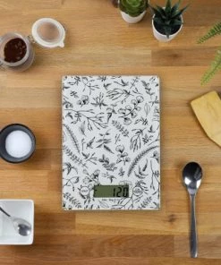 Livoo Ustensiles De Cuisine Et De Pâtisserie Balance De Cuisine électronique En Verre Blanc -Poêles et wok Soldes balance de cuisine electronique en verre blanc 2