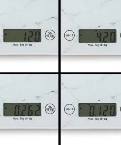 Livoo Ustensiles De Cuisine Et De Pâtisserie Balance De Cuisine électronique En Verre Blanc Cassé -Poêles et wok Soldes balance de cuisine electronique en verre blanc casse 2