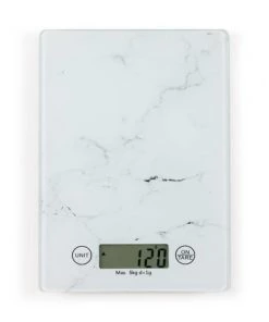 Livoo Ustensiles De Cuisine Et De Pâtisserie Balance De Cuisine électronique En Verre Blanc Cassé