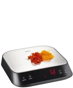 GEFU Ustensiles De Cuisine Et De Pâtisserie Balance De Cuisine En Acier Inoxydable Noir