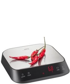 GEFU Ustensiles De Cuisine Et De Pâtisserie Balance De Cuisine En Acier Inoxydable Noir -Poêles et wok Soldes balance de cuisine en acier inoxydable noir 4