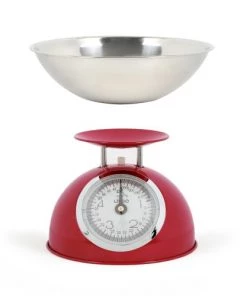 Livoo Ustensiles De Cuisine Et De Pâtisserie Balance De Cuisine En Acier Inoxydable Rouge -Poêles et wok Soldes balance de cuisine en acier inoxydable rouge 2