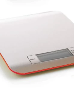 Mastrad Ustensiles De Cuisine Et De Pâtisserie Balance De Cuisine En Inox Rouge