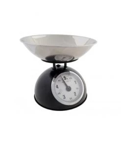 Wadiga Ustensiles De Cuisine Et De Pâtisserie Balance De Cuisine Métallique Chrome Et Noir