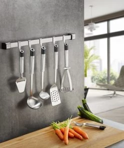 GEFU Ustensiles De Cuisine Et De Pâtisserie Barre à Ustensiles De Cuisine En Acier Inoxydable Argent -Poêles et wok Soldes barre a ustensiles de cuisine en acier inoxydable argent 2