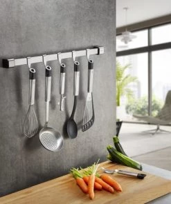 GEFU Ustensiles De Cuisine Et De Pâtisserie Barre à Ustensiles De Cuisine En Acier Inoxydable Argent -Poêles et wok Soldes barre a ustensiles de cuisine en acier inoxydable argent 3