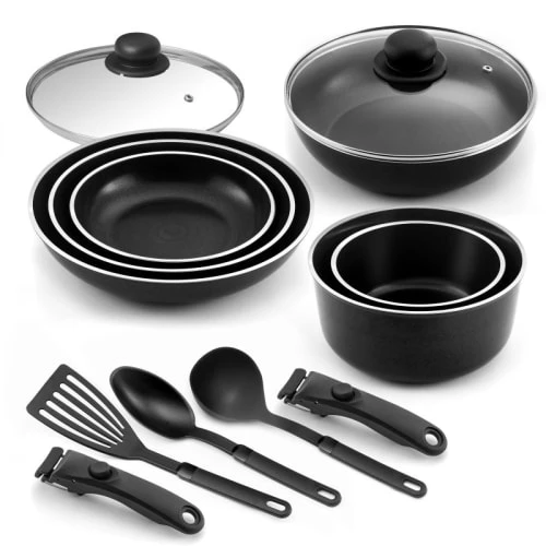 Cuisinox Casseroles Batterie De Cuisine 13 Pièces En Aluminium Et Revêtement Anti-adhésif 3 Cuisinox Casseroles Batterie De Cuisine 13 Pièces En Aluminium Et Revêtement Anti-adhésif