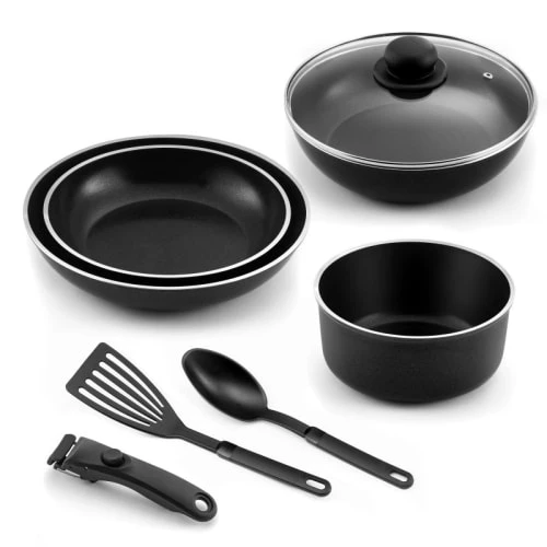 Cuisinox Casseroles Batterie De Cuisine 8 Pièces En Aluminium Et Revêtement Anti-adhésif 3 Cuisinox Casseroles Batterie De Cuisine 8 Pièces En Aluminium Et Revêtement Anti-adhésif