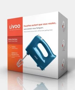 Livoo Ustensiles De Cuisine Et De Pâtisserie Batteur électrique Bleu -Poêles et wok Soldes batteur electrique bleu 5