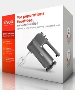 Livoo Ustensiles De Cuisine Et De Pâtisserie Batteur électrique En Métal Gris 11 Livoo Ustensiles De Cuisine Et De Pâtisserie Batteur électrique En Métal Gris -Poêles et wok Soldes batteur electrique en metal gris 4
