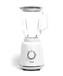 Livoo Ustensiles De Cuisine Et De Pâtisserie Blender Mixeur En Verre Blanc