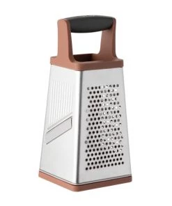 BergHoff Ustensiles De Cuisine Et De Pâtisserie Boîte à Râpe 4 Faces En Acier Poignée Marron -Poêles et wok Soldes boite a rape 4 faces en acier poignee marron 5