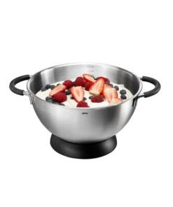 GEFU Ustensiles De Cuisine Et De Pâtisserie Bol Mélangeur Anneau Antidérapant En Acier Inoxydable Argent 24cm -Poêles et wok Soldes bol melangeur anneau antiderapant en acier inoxydable argent 24cm 2