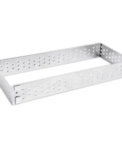 ScrapCooking Plats à Four Cadre à Tarte Rectangulaire Extensible En Inox 22/42 Cm