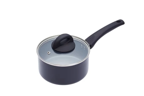 MasterClass Poêles Et Wok Casserole 16cm Avec Couvercle Anti-adhésif En Aluminium Noir 3 MasterClass Poêles Et Wok Casserole 16cm Avec Couvercle Anti-adhésif En Aluminium Noir