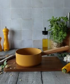 OGO Living Casseroles Casserole En Aluminium Forgé Jaune 16cm -Poêles et wok Soldes casserole en aluminium forge jaune 16cm 3