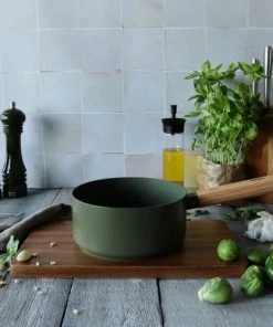 OGO Living Casseroles Casserole En Aluminium Forgé Kaki 18cm -Poêles et wok Soldes casserole en aluminium forge kaki 18cm 4