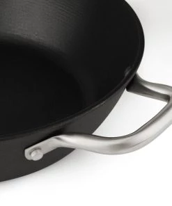 BOJ Casseroles Casserole En Fonte Revêtue De Téflon D28cm -Poêles et wok Soldes casserole en fonte revetue de teflon d28cm 2