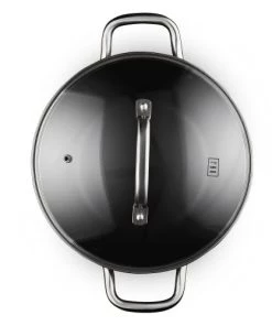 BOJ Casseroles Casserole En Fonte Revêtue De Téflon D32cm -Poêles et wok Soldes casserole en fonte revetue de teflon d32cm 3