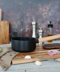 OGO Living Casseroles Casserole Induction En Aluminium Et Bois 16 Cm -Poêles et wok Soldes casserole induction en aluminium et bois 16 cm 2
