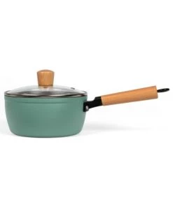 Livoo Casseroles Casserole Wood Line En Aluminium Vert