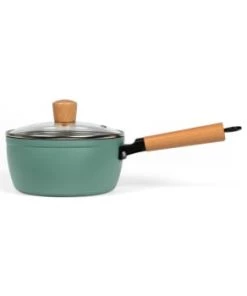 Livoo Casseroles Casserole Wood Line En Aluminium Blanc -Poêles et wok Soldes casserole wood line en aluminium vert