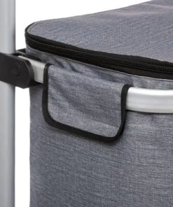 Five Simply Smart Ustensiles De Cuisine Et De Pâtisserie Chariot De Course - Cabas à Roues Pliant Gris Isotherme -Poêles et wok Soldes chariot de course cabas a roues pliant gris isotherme 4