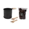 Cookut Ustensiles De Cuisine Et De Pâtisserie Coffret Cadeau Fondue Au Chocolat Pour 2 Ou 3 Acier Noir -Poêles et wok Soldes coffret cadeau fondue au chocolat pour 2 ou 3 acier noir
