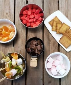 Cookut Ustensiles De Cuisine Et De Pâtisserie Coffret Cadeau Fondue Au Chocolat Pour 2 Ou 3 Acier Noir -Poêles et wok Soldes coffret cadeau fondue au chocolat pour 2 ou 3 acier noir 2