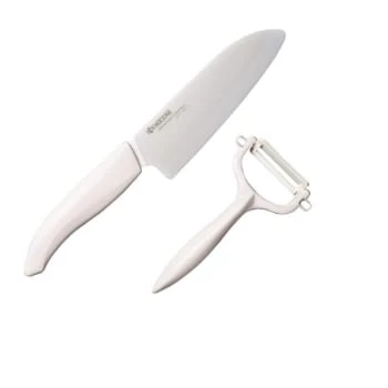Kyocera Ustensiles De Cuisine Et De Pâtisserie Coffret Fruits Et Légumes éplucheur Et Couteau Santoku 14cm 7 Kyocera Ustensiles De Cuisine Et De Pâtisserie Coffret Fruits Et Légumes éplucheur Et Couteau Santoku 14cm – Image 5