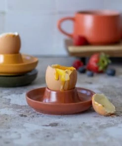 OGO Living Ustensiles De Cuisine Et De Pâtisserie Coquetier En Grès Paprika -Poêles et wok Soldes coquetier en gres paprika 1