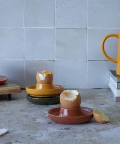 OGO Living Ustensiles De Cuisine Et De Pâtisserie Coquetier En Grès Paprika -Poêles et wok Soldes coquetier en gres paprika 2