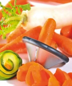 GEFU Ustensiles De Cuisine Et De Pâtisserie Coupe-légumes En Spirale En Abs Argent -Poêles et wok Soldes coupe legumes en spirale en abs argent 2