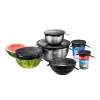 GEFU Casseroles Couvercles Adaptable En Silicone Noir -Poêles et wok Soldes couvercles adaptable en silicone noir