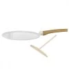 Cookut Ustensiles De Cuisine Et De Pâtisserie Crêpière 28 Cm Métal Blanc -Poêles et wok Soldes crepiere 28 cm metal blanc