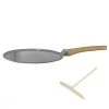 Cookut Ustensiles De Cuisine Et De Pâtisserie Crêpière 28 Cm Métal Gris -Poêles et wok Soldes crepiere 28 cm metal gris