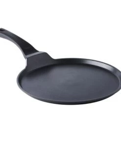 Mastrad Poêles Et Wok Crêpière En Fonte D'aluminium 28 Cm Noir