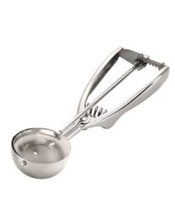 GEFU Ustensiles De Cuisine Et De Pâtisserie Cuillère à Glace En Acier Inoxydable Argent