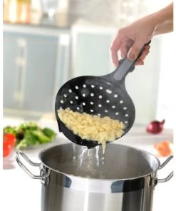 GEFU Ustensiles De Cuisine Et De Pâtisserie Cuillère à Spaetzle Avec Spatule En Plastique Noir -Poêles et wok Soldes cuillere a spaetzle avec spatule en plastique noir 1